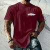 Men's Vintage Texture Printed Short Sleeve T Shirt Loose Fit Casual Summer Daily Wear Top Soft Fabric Comfortable Design