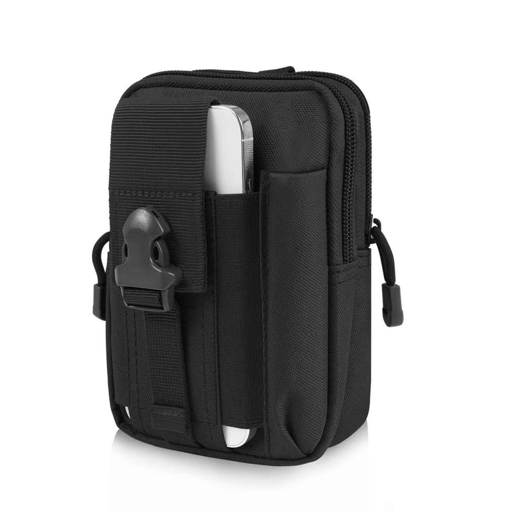 FamGift Multifunctional Waist Pouch with Multiple Pockets, Large Capacity, Lightweight and Portable, Perfect for Work, Mountaineering, Exploration,