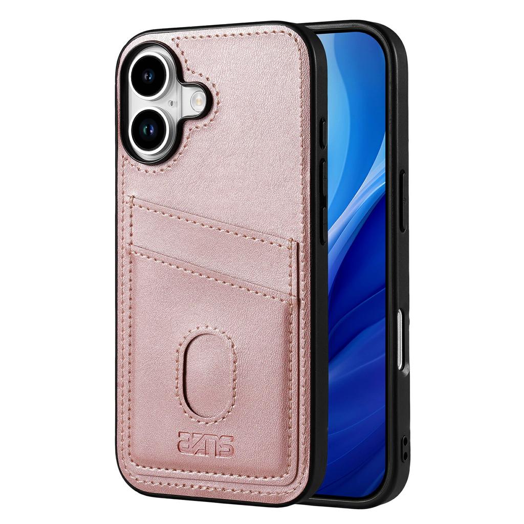 AZNS K1 Series For iPhone 17 Case Calf Texture Anti-Drop PU+TPU Phone Cover