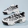 thick-soled large-size sports and leisure men's shoes fly-woven air cushion travel shoes running shoes men's mesh couple shoes