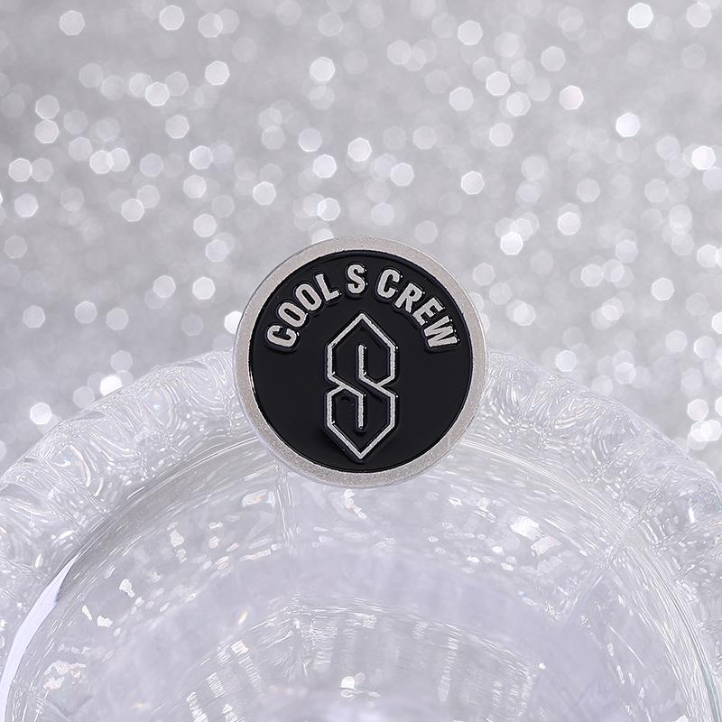 Cool S Crew Symbol Enamel Pin Funny Cartoon Metal Brooches Lapel Backpack Badge Accessories Jewelry Gift for Friends