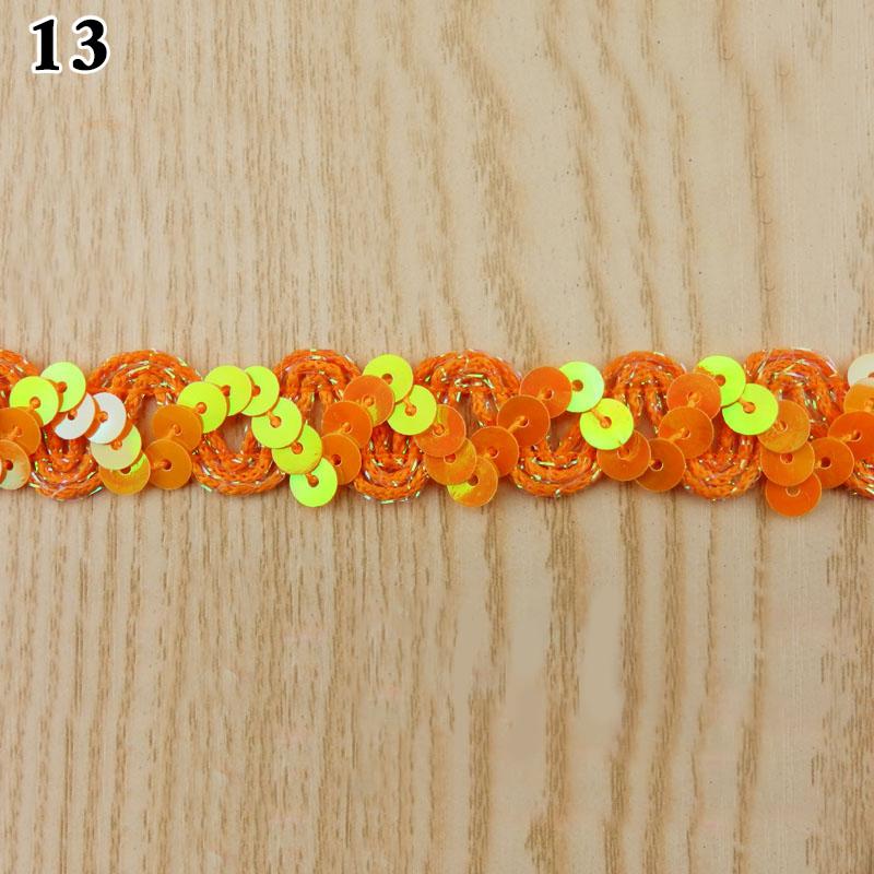 11 Meter Sequin Lace Trim Fabric Glitter Ribbon For Stage Performance Garments Hat Sewing Decor DIY Handmade Craft Accessories