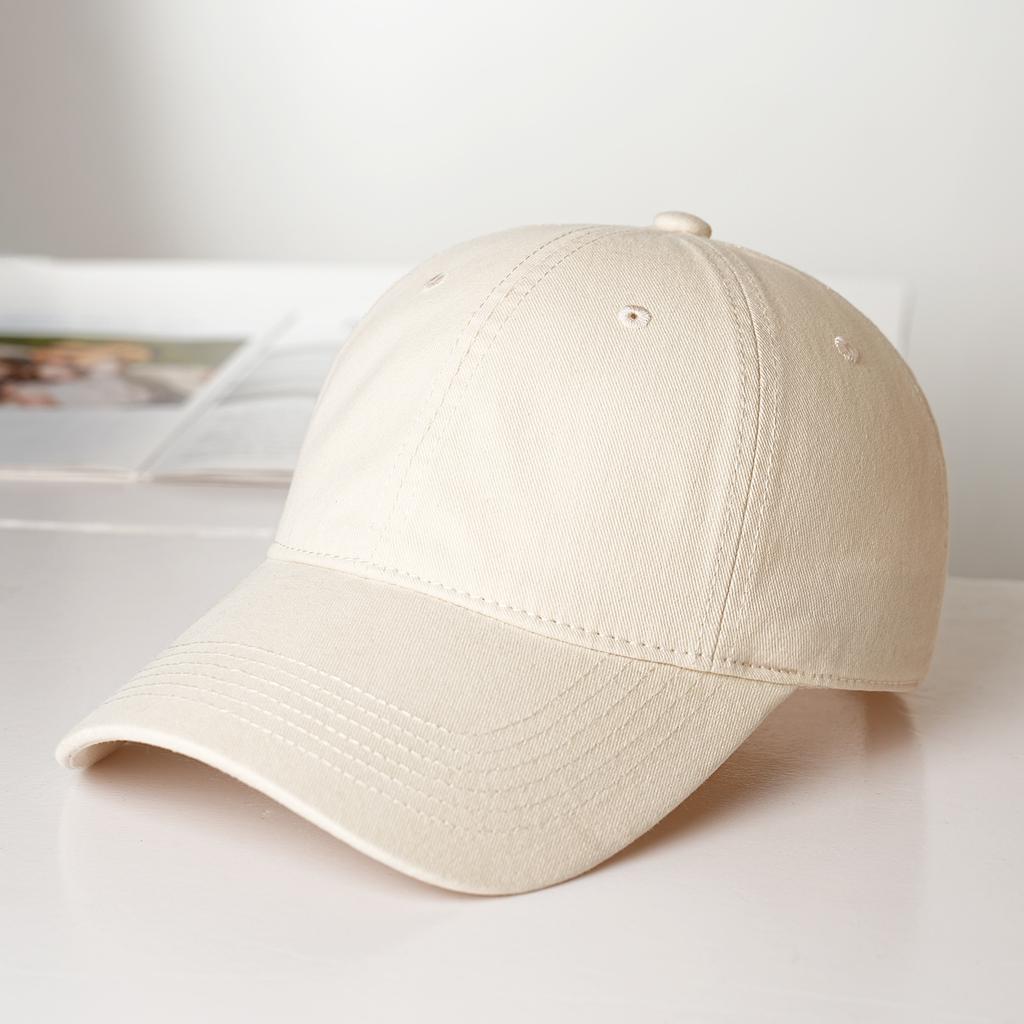 Wide large brim cap female face small casual sunshade soft top baseball hat custom small order