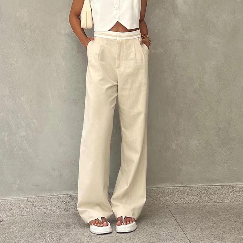 Fashion Wind Summer New Fashion Casual Silm Vest Pants Suit Tank Top and Pants Set