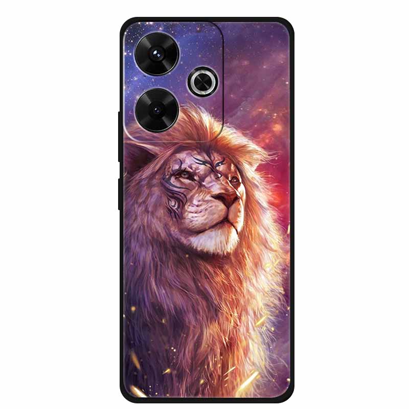 Phone Case For POCO M6 4G Back Cover Case M6Plus Black Silicone Soft Coque For Xiaomi Redmi 13 13x Poco M6 Plus Case M 6 Plus