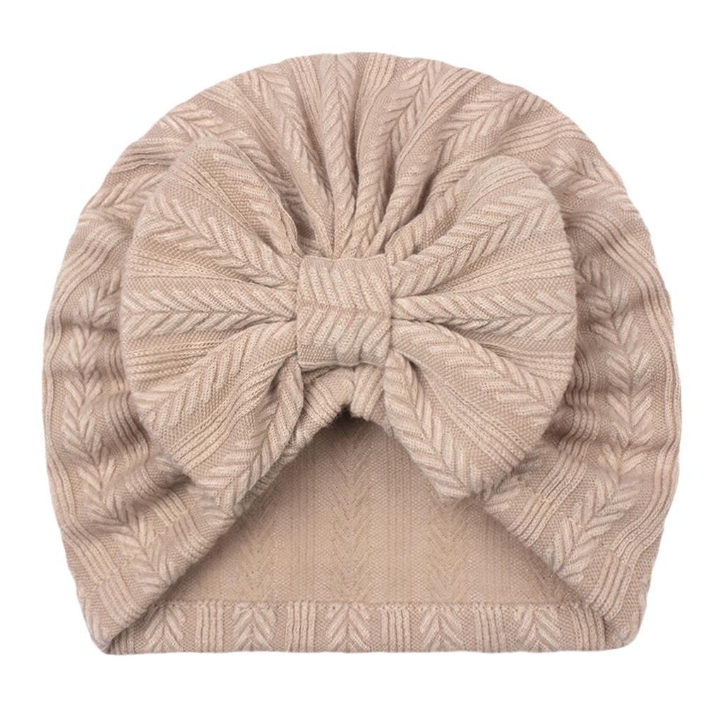 Hot Sale Solid Baby Bow Hat Headscarf Baby Toddler Newborn Hat Cap Girls Boy Head Cover