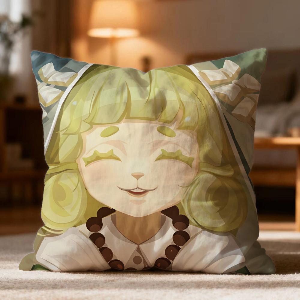 Popular D-DDislyte Cushion Cover Soft Washable Pillow Case Multi-Scene for Couch Bed Travel Office Use