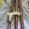91.44 Cm Royal Walking Stick Handle Special Carving Design Wooden Walking Cane With Brass Carving Design For Special Gift