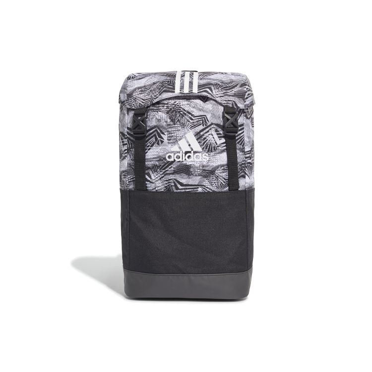 Adidas 3S BP G Sports Recycled Polyester Backpack Unisex Backpacks Gray Black DZ8704 Gray/Black Color