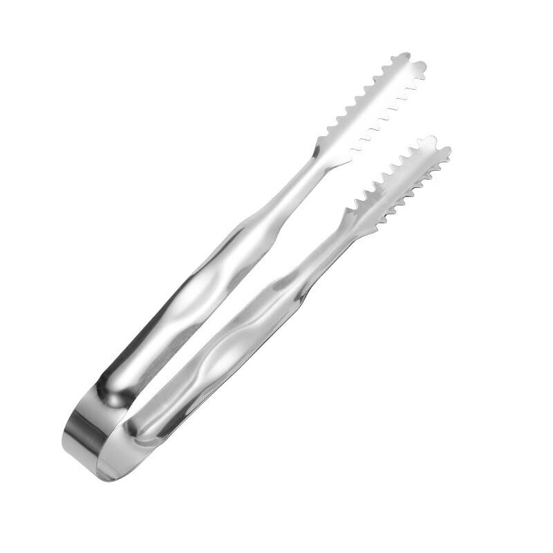 ZISIZ 8-Zoll Verdickte 201er Edelstahl Eiswürfelzange