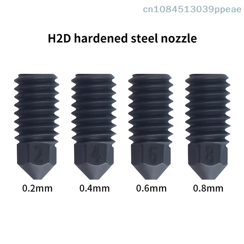 Bambu Lab A1 / A1 Mini Nozzle Upgrade Kit 0.2mm To 0.8mm Hardened Steel Nozzles for Bambulab A1 3D Printer Hotend Kit