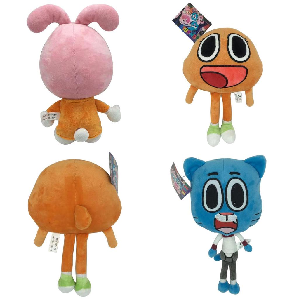 Adorable And Soft 9.84" Darwin Plush Toy From The Amazing World Of Gumball For Kids