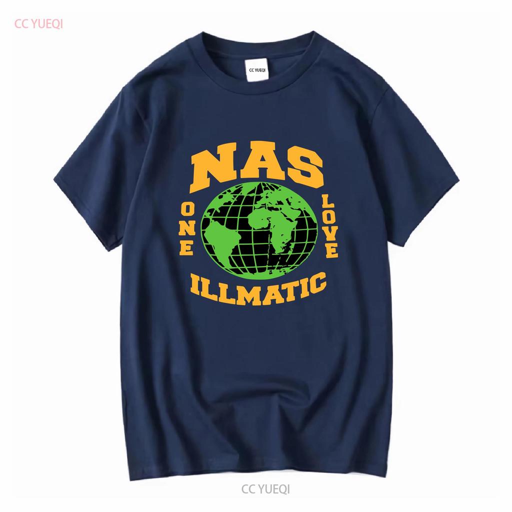 Limited Nas Illmatic Retro Hip Hop Streetwear Heavy Cotton T Shirt long or short sleeves vintage Washed Breathable Versatile
