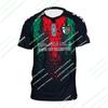 Club Deportivo Palestino 2026 Nova Camisa de Futebol do Chile Masculina Feminina Estampa 3D Secagem Rápida Esportiva Camisa de Treino de Futebol Camiseta de Moto