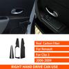 For Renault Clio 3 2006-2012 Real Carbon Fiber Stickers Door Window Lift Armrest Control Panel Car Accessories Decorative