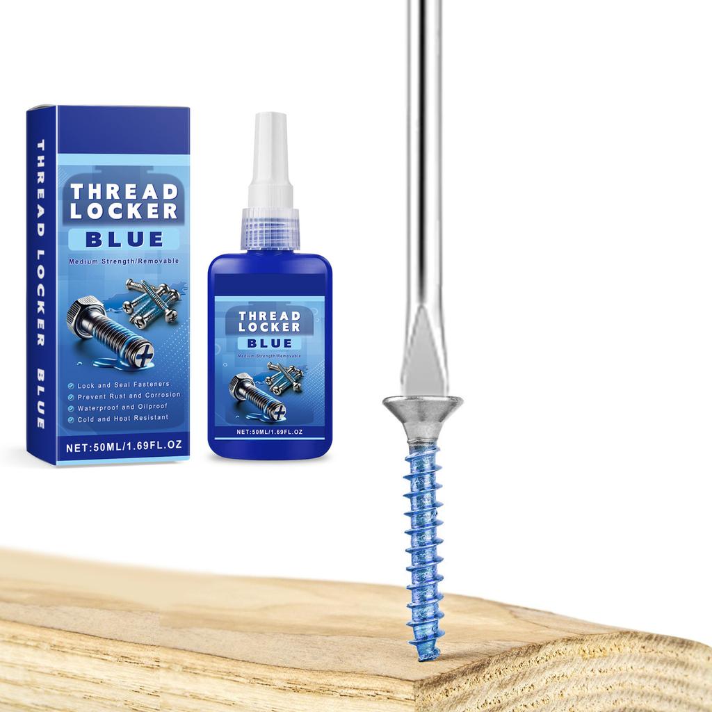 Industrial Thread Locking Glues 50ml Bottle Quick Dry High Temperatures Resistant Craft Supplies for Engineers
