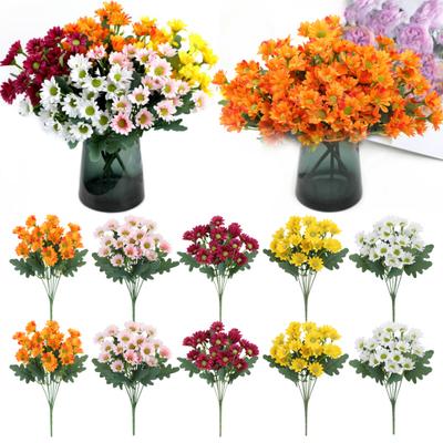 1/5/10Pcs Fall Artificial Flower UV Resistant Fake Plastic Flower Home Wedding Party