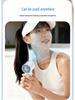 Macaron Color T72 Handheld Ice Pack Fan: Long-Lasting Battery, Powerful Turbine, High-Speed Cooling