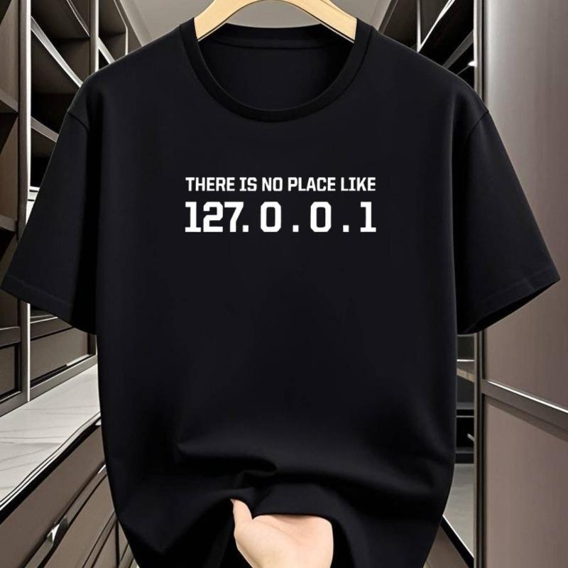 European sizes New Quick-Dry Loose Fit Casual T-Shirt, Casual Style, Daytime Wear, Graphic Print, Fashionable Casual Tee S чёрный