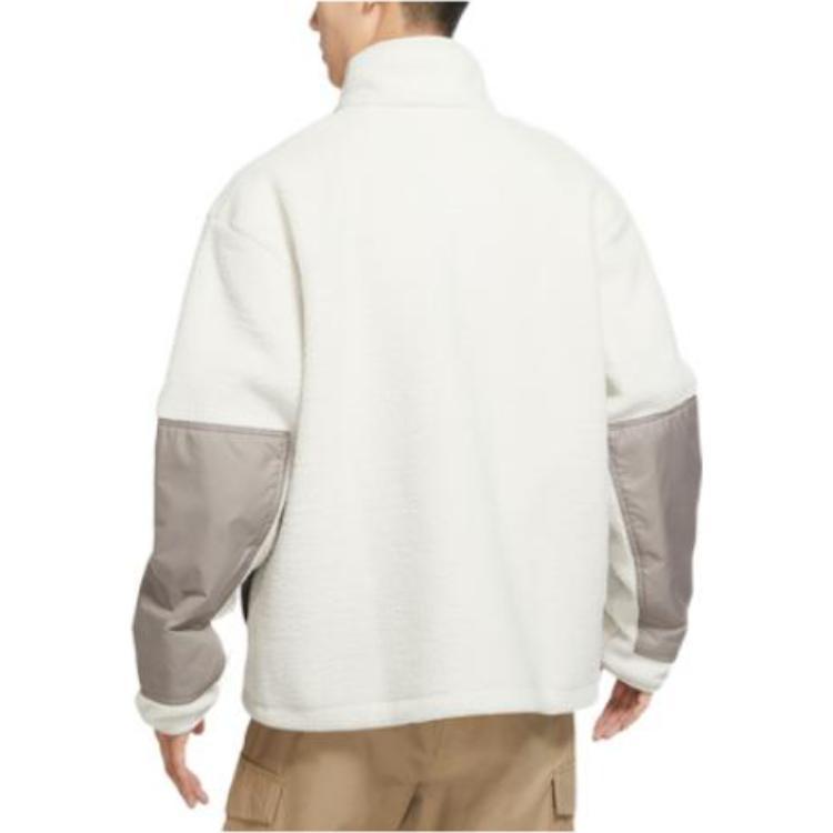 Nike Fleece jas met rits en capuchon 'White' Heren DV8183-072
