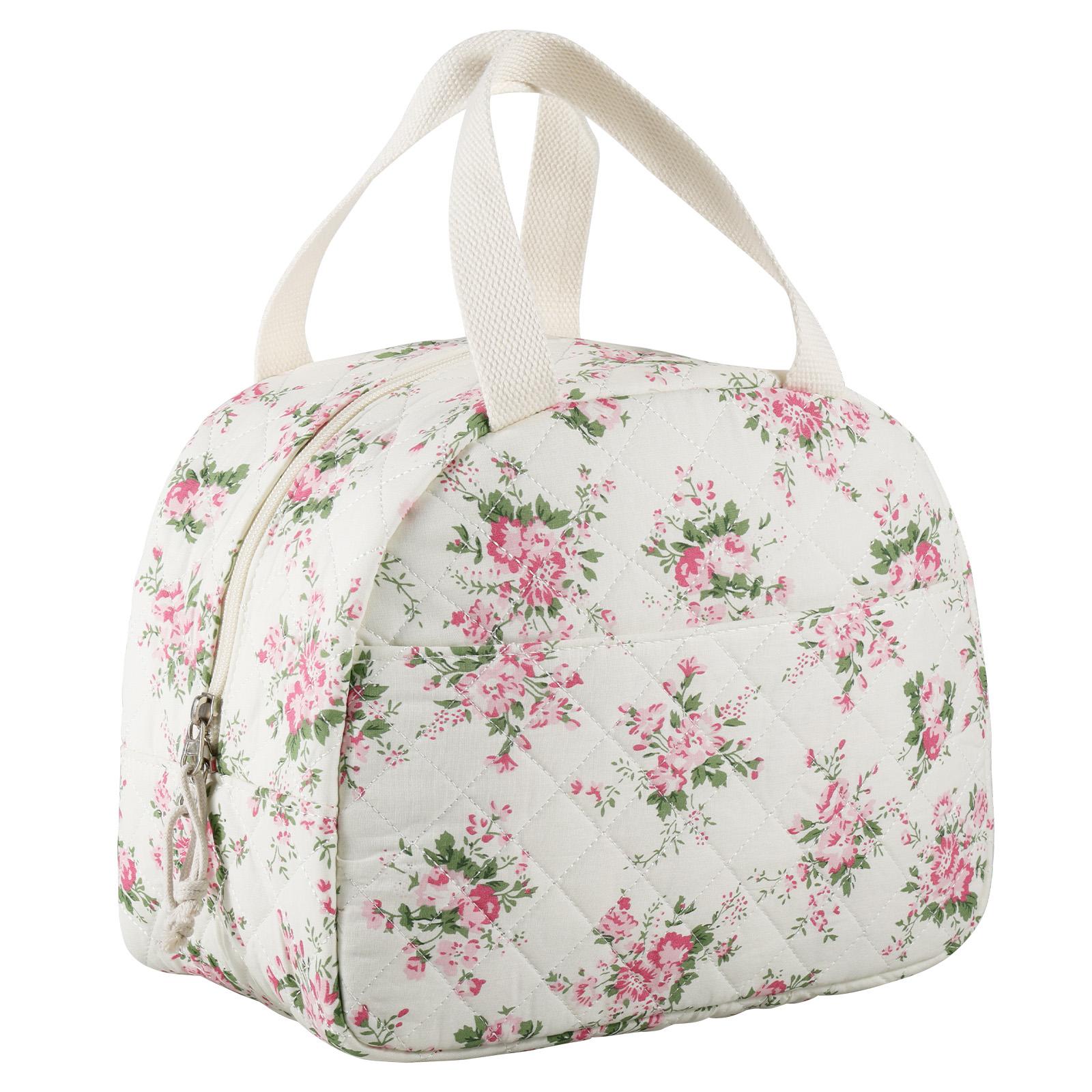 Portable Lunch Fruit Storage Bag with Handle Thermal insulation bag with Zippers Pocket for Student Office Outdoor Travel Picnic 3660₽