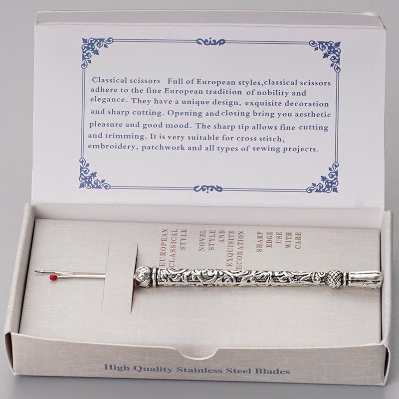 Retro Zinc Alloy Handheld Seam Ripper for Cross Stitching