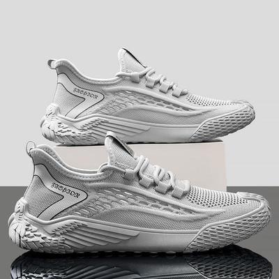 Summer New Soft-soled Shoes Fly-woven Mesh Shoes Breathable Running Sports Casual Shoes Thin Knitted Shoes