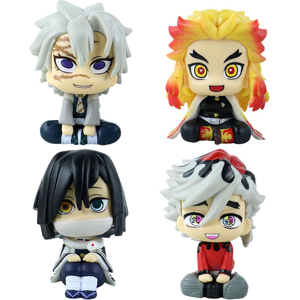 Anime Demon Slayer Tanjiro Kamado Nezuko cartoon figure PVC model ornament child Christmas Halloween gift