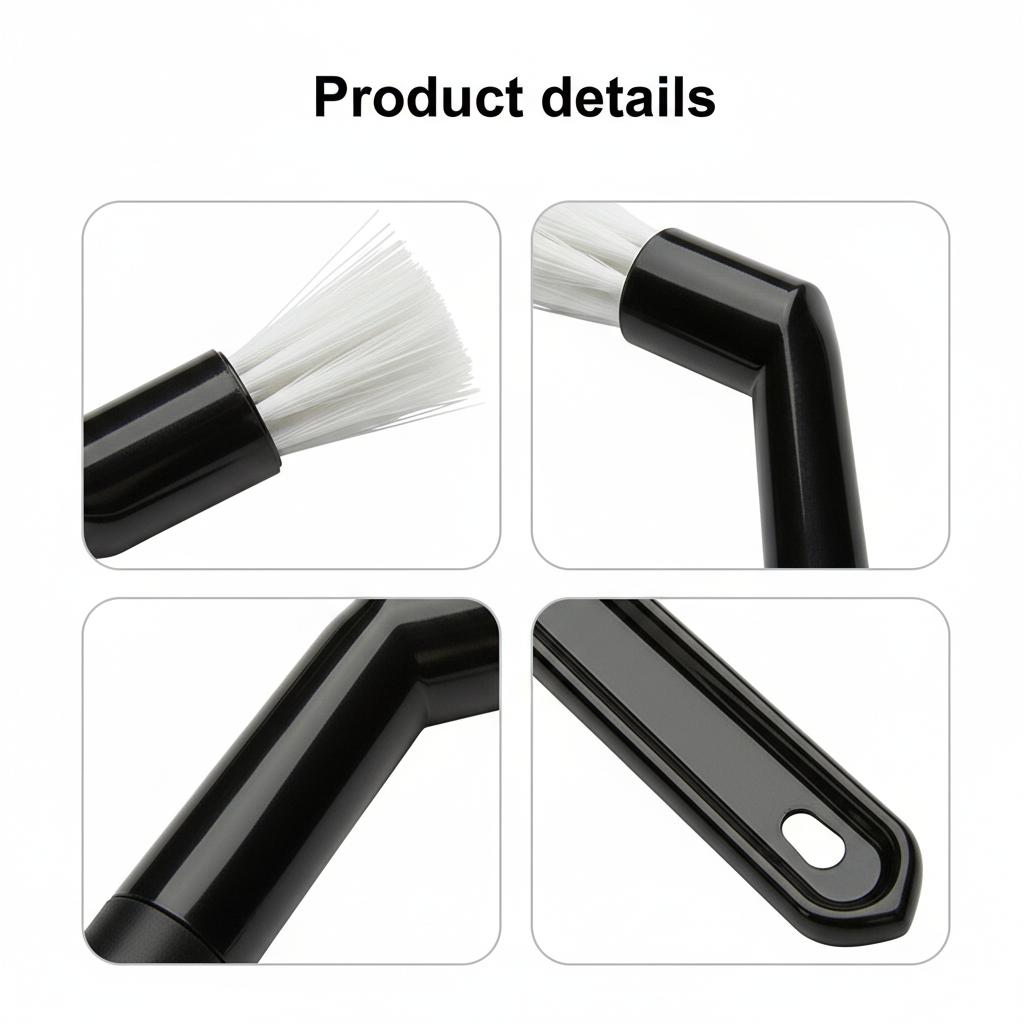 Coffee Machine Cleaning Brush Nylon Head Long Handle Brush for Espresso Semi Automatic Accessories