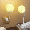 Remote Control Smart Voice-Activated Rattan Ball Night Light for Elderly, Children, Home, Dorms, and Students