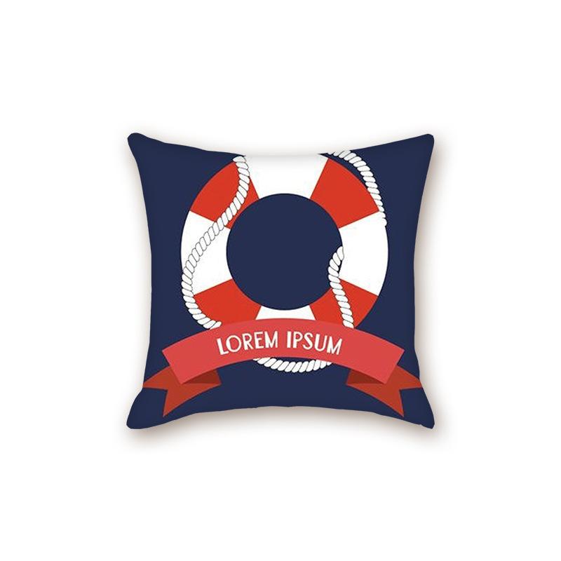 New Modern Simple Ocean Series Sofa Cushion Pillow Case Bedside Bedroom Backrest Pillow