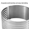6-8 Lnch/9-12 Lnch Cake Slicer 7 Layer Food Grade Easy To Clean Cut Evenly Stainless Steel Adjustable Round Cake Cutter Ring Kitchen Gadget