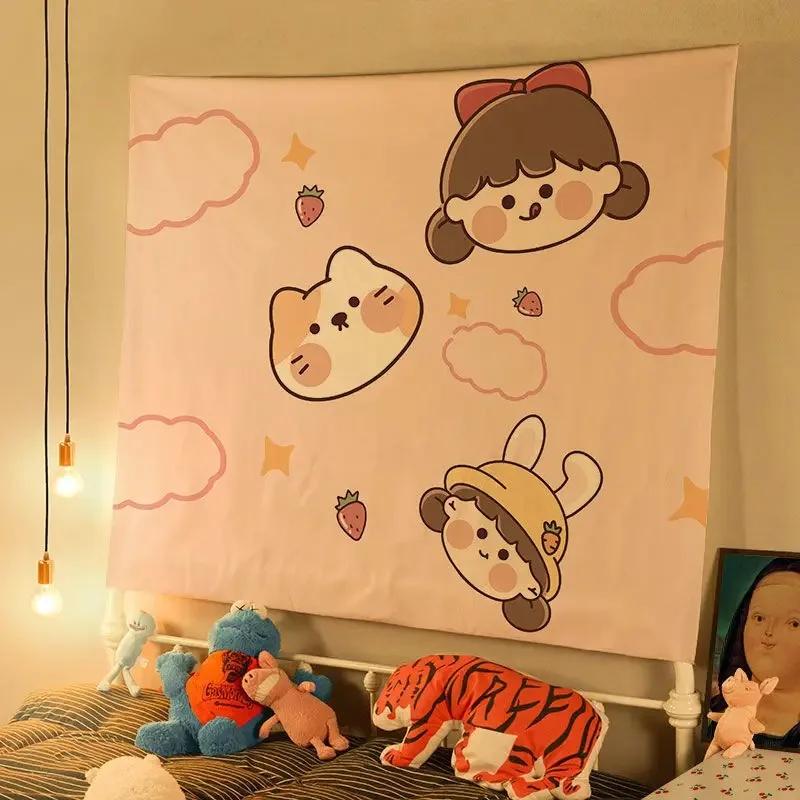 

Милый маленький свежий фон ткань украшение стены дома гобелен офис гостиная гобелен 100x75cm