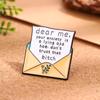 Creative Cartoon English Alphabet Series Alloy Brooch Fashion Versatile Metal Badge Clothes Accessories Clothing