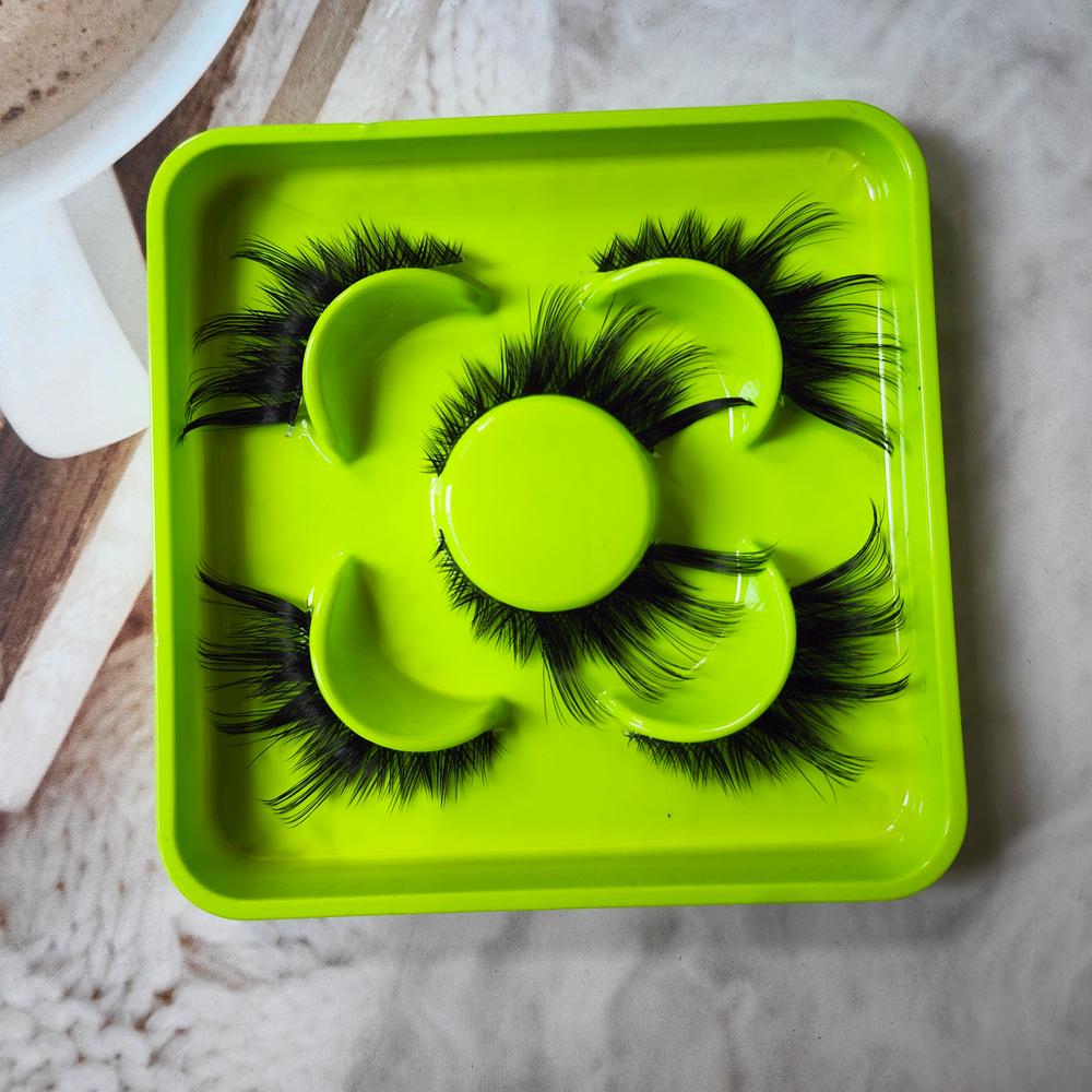 3D Cartoon Natural Fox Style Full Strip False Eyelashes for Asian Mixed-Race