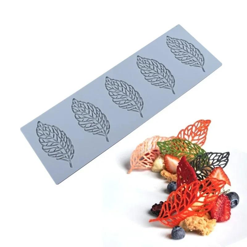 Multi-linked Coral Branch Leaf Sugar Cube Lace Mat Diy Chocolate Creative Decoration Baking Mold Cake Silicone Mold