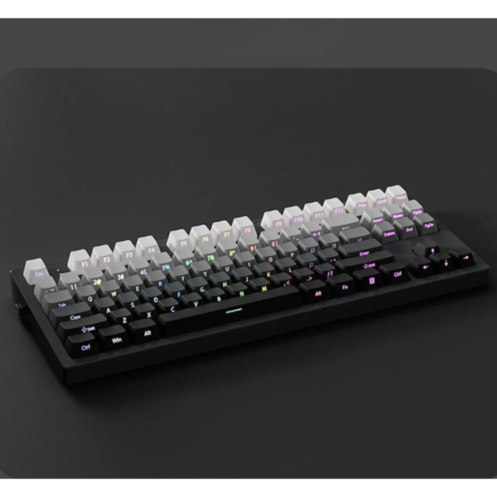 Original Daylight Keycaps PTB Translucent, Side-engraved Oem 136 Keys, Customized To Fit 60/84/98/108 Mechanical Keyboards.