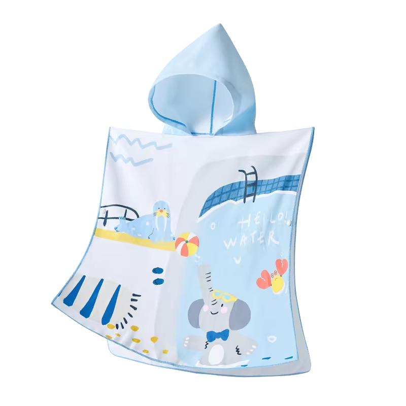 JOYNCLEON Kids Hooded Quick-Dry Bath Towel 70*150cm
