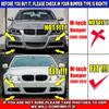 2X Car Front Bumper Lip Splitter Diffuser Cover Guard For BMW E90 E91 3 Series M Tech 2009-2012 Fog Lamp Air Vent Intake