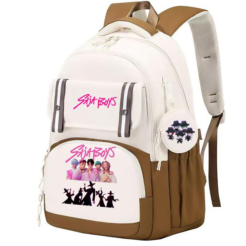 KPop Demon Hunters Demon Hunters Peripheral Korean Version Schoolbag To Reduce the Burden and Protect the Spine for Primary and Secondary