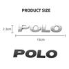 1 Stück 3D ABS POLO Auto Buchstaben Emblem Hinten Kofferraum Aufkleber Abzeichen Aufkleber Styling Auto Zubehör Für Volkswagen VW POLO