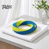 Tough Nylon Tug Toys Dog Dental Toy, Textured Woven Chew Interactive Teeth Cleaning Pet Care Round or Figure 8 Design, Washable Toy for Chewing