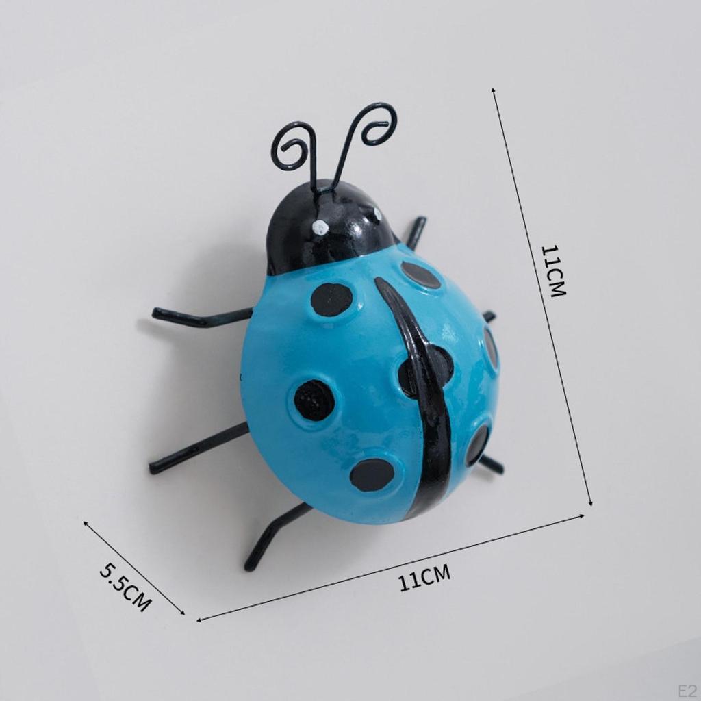 Adorable Ladybug Metal Wall Art for Home and Garden