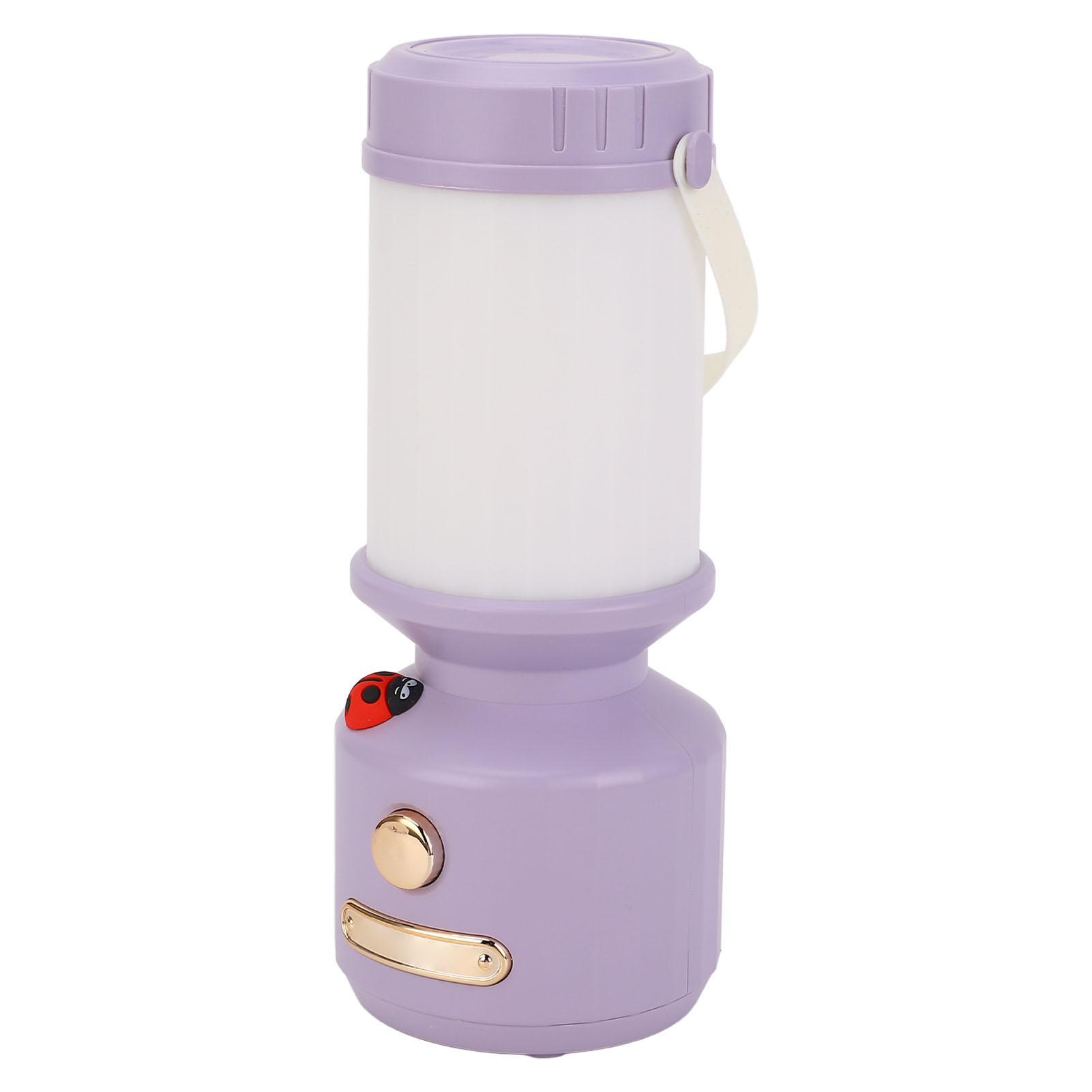 

Светодиодный кемпинговый фонарь на батарейках, 3 цвета света, бесступенчатая регулировка яркости, лампа для кемпинга, ночник, фиолетовый