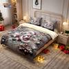 3pcs imitation relief Christmas Santa Claus Merry Christmas, print coreless bedding set multi size bedroom bedding decoration