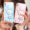 Butterfly of Ice Crystals For Samsung M02 12 Note 8 9 10 20 A 01 A02 A03 Core 04 05 06 10 12 13 14 15 A16 Glass Ultra Phone Case