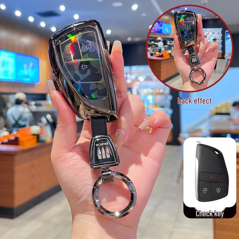 High-End Full-Coverage Metal Key Fob Case for Buick Envision Plus, Envision S/GS, and LaCrosse Cars
