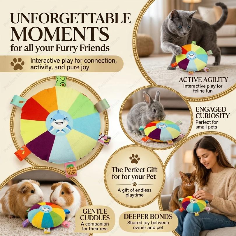 Dog Sounding Plush Toy Bell Cartoon Flying Toy Small Dog Teeth Grinding Toy Wear Resistant Bite Puppy Pet Product