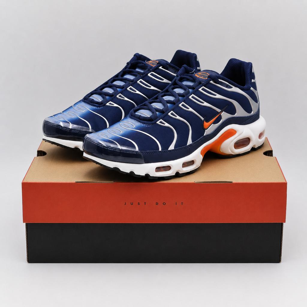 IQ0286-410 Nike Air Max Plus Navy Orange (Men's)