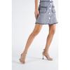 Marta Model Silver Sultan Stone Ribbed Heeled Stiletto